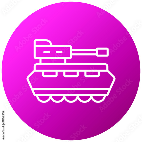 Army Tank Icon Style