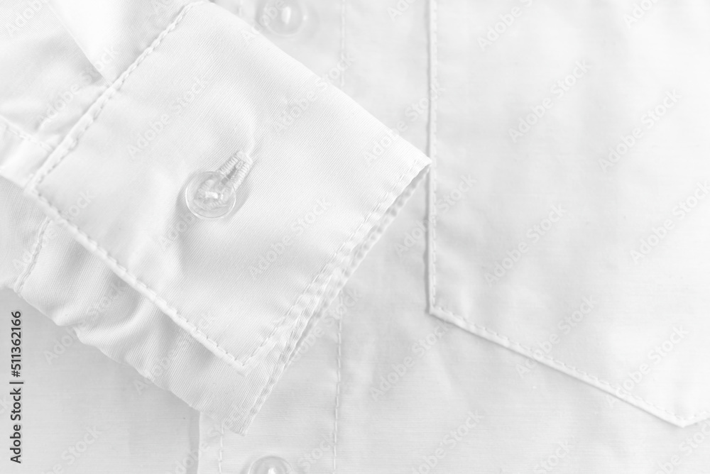 White shirt. Hands of a male shirt close-up White shirt. Hands of a male shirt close-up