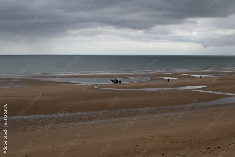 Fototapeta premium The D-day coast in Normandy, France