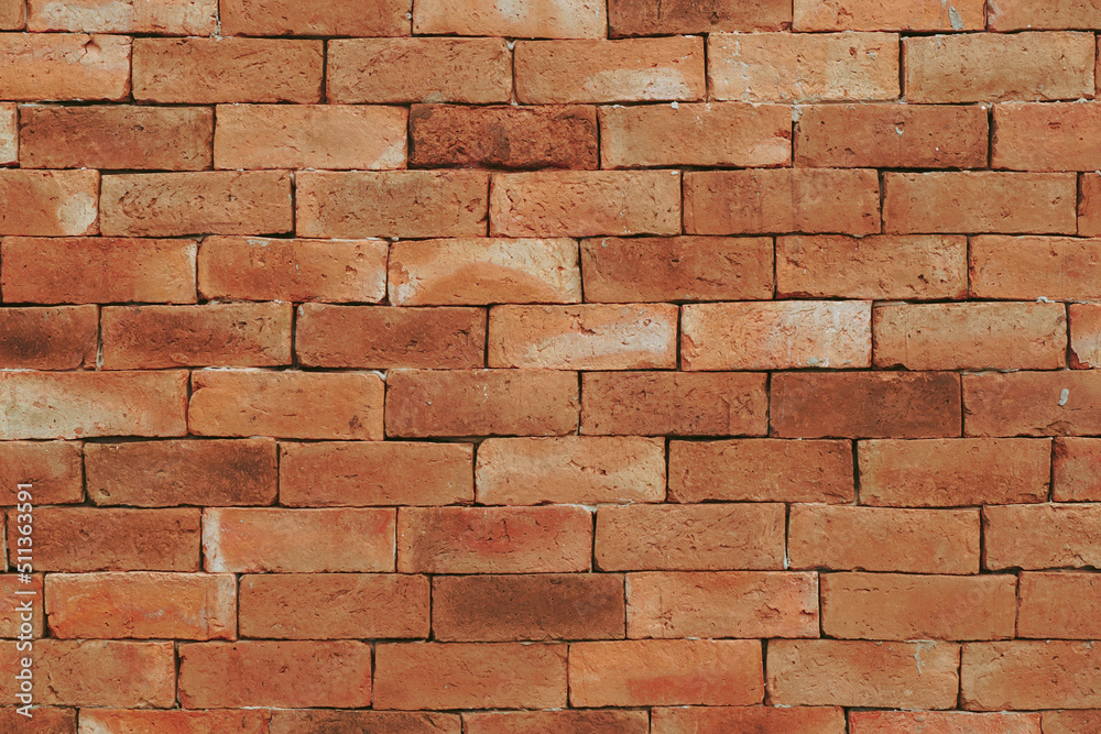 Obraz premium Red brick wall texture. Abstract brick wall background. 