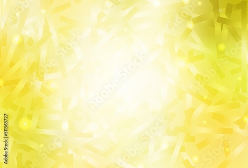 Light Yellow vector pattern with sharp lines.