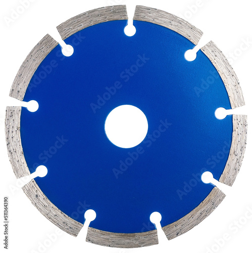 grinding wheel color close-up on a white background	