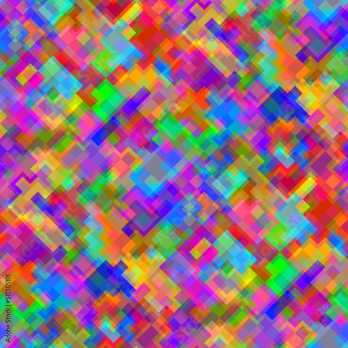 Random seamless mosaic pattern in toy, candy colors EPS10 vector file © Andrew