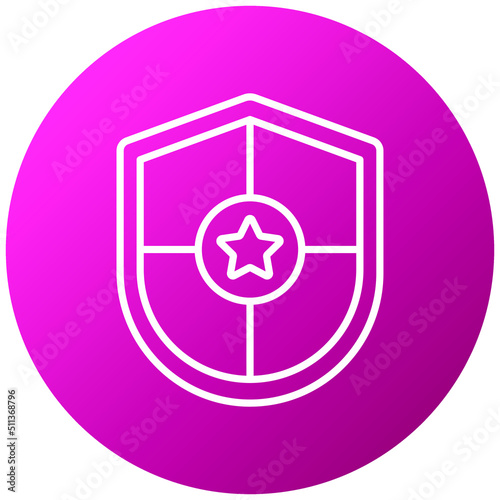 Police Shield Icon Style