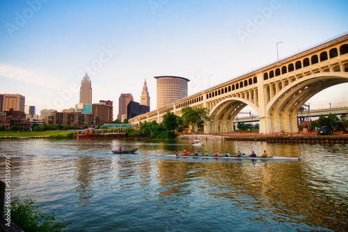 Cleveland Ohio Skyline on a Sunny Day © Alex