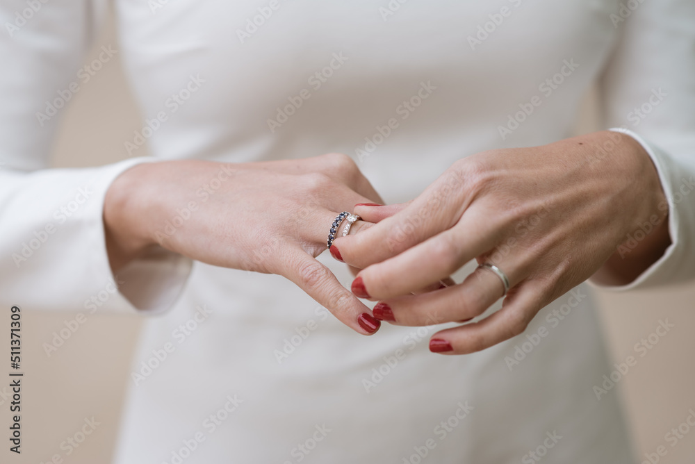 Bride with Engagement Ring