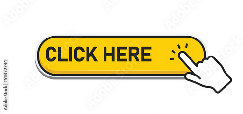 Click here yellow button with hand clicking icon.