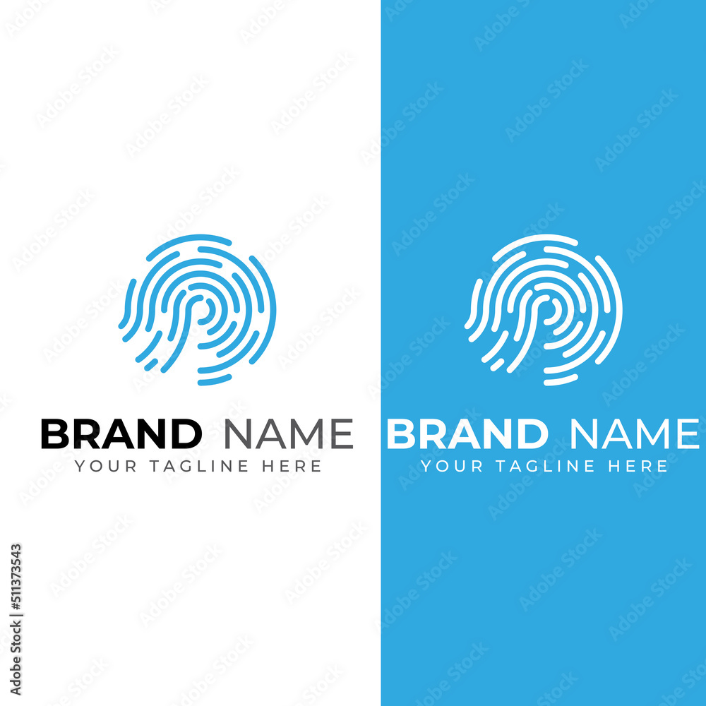 Fingerprint logo,fingerprint scan logo for business card identity.Logo design vector illustration templates and icons. Fingerprint logo,fingerprint scan logo for business card identity.Logo design vector illustration templates and icons.