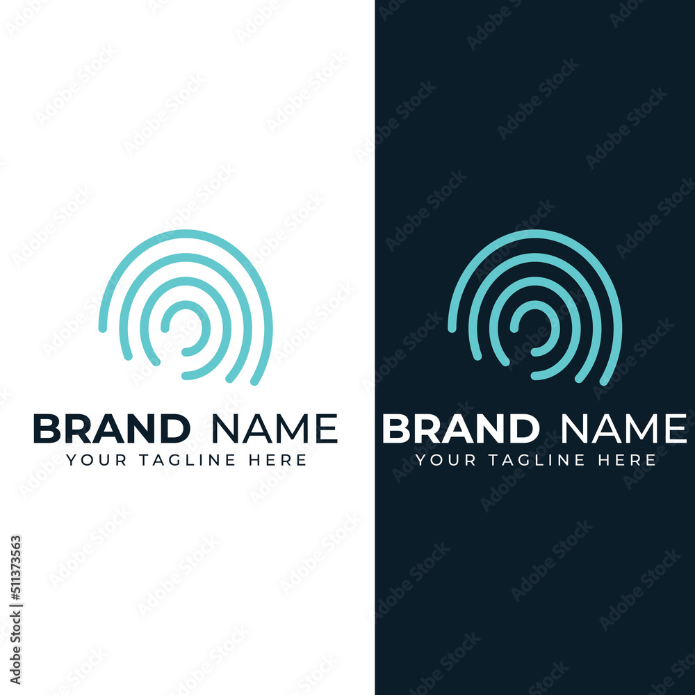 Fingerprint logo,fingerprint scan logo for business card identity.Logo design vector illustration templates and icons. Fingerprint logo,fingerprint scan logo for business card identity.Logo design vector illustration templates and icons.
