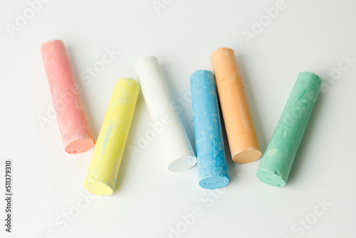 Children s multi-colored crayons for creativity and drawing.
