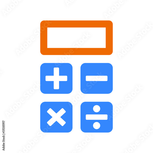 Calculator, calculation icon. Simple editable vector illustration.