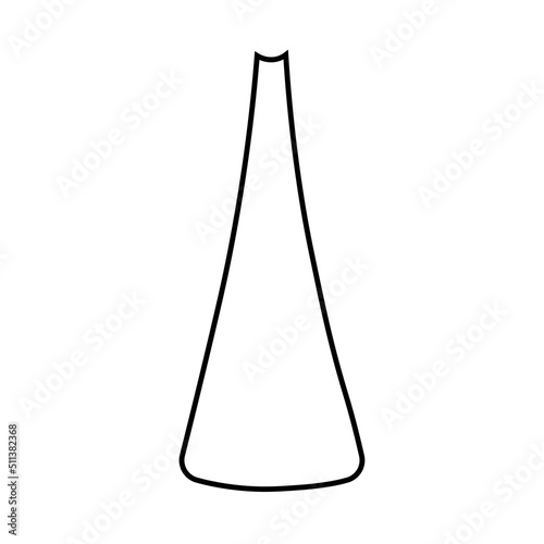 Collection of contour drawings of vases in eps 10
