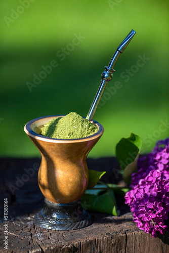 Bild auf Leinwand iChimarrão, a traditional Brazilian yerba mate tea