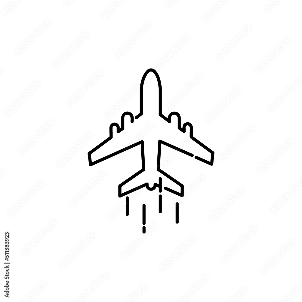 airplane icon logo vector design template airplane icon logo vector design template