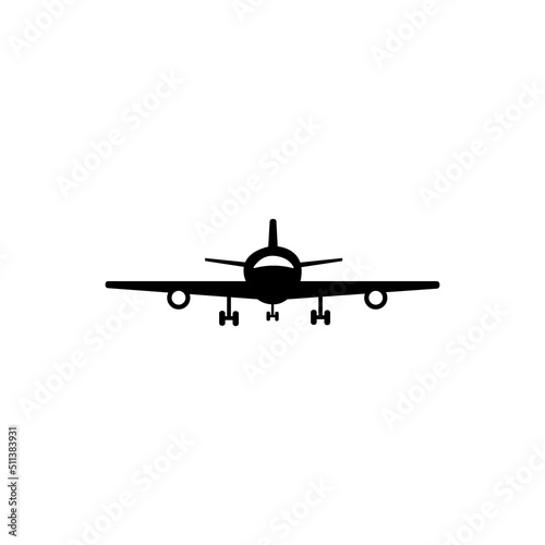 airplane icon logo vector design template