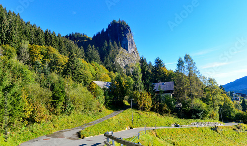 Bergdorf Ebnit im Gemeindegebiet der Stadt Dornbirn in Vorarlberg (Österreich)