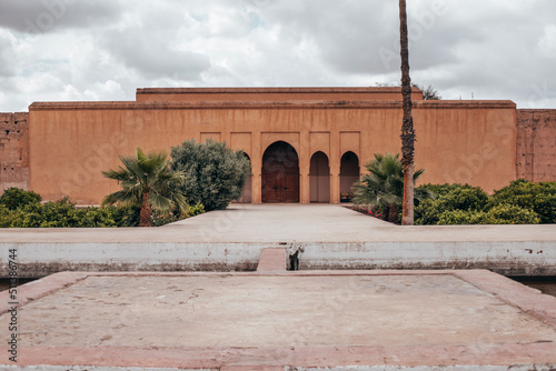 palace city in marrakech morocco photo