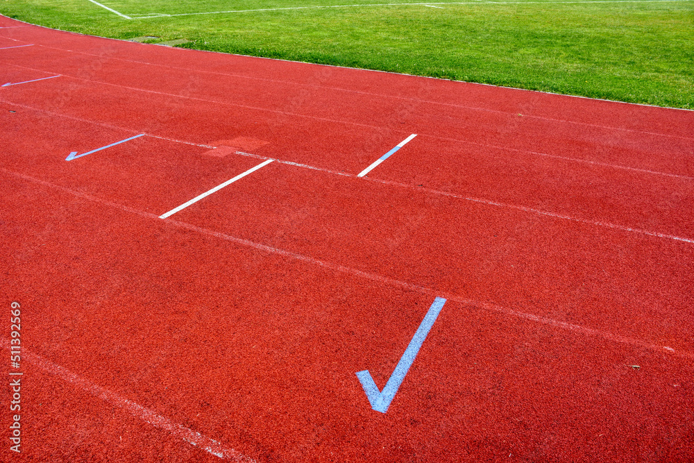 Laufbahn, Laufstrecke, Fußballplatz, Sportplatz, Sportzentrum, Stadion, Belag, Spur, 400 m