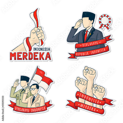 indonesia independence day, illustration