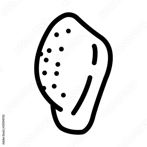 middle phalanx line icon vector. middle phalanx sign. isolated contour symbol black illustration