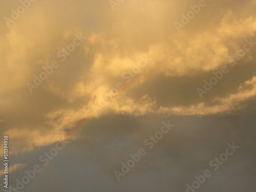 orange sky with rainbow © Sandra