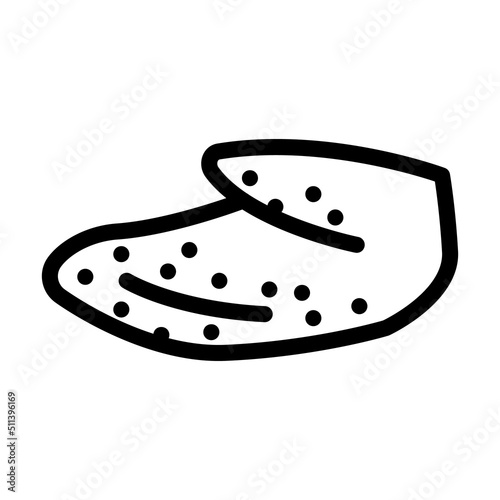 wing tip line icon vector. wing tip sign. isolated contour symbol black illustration