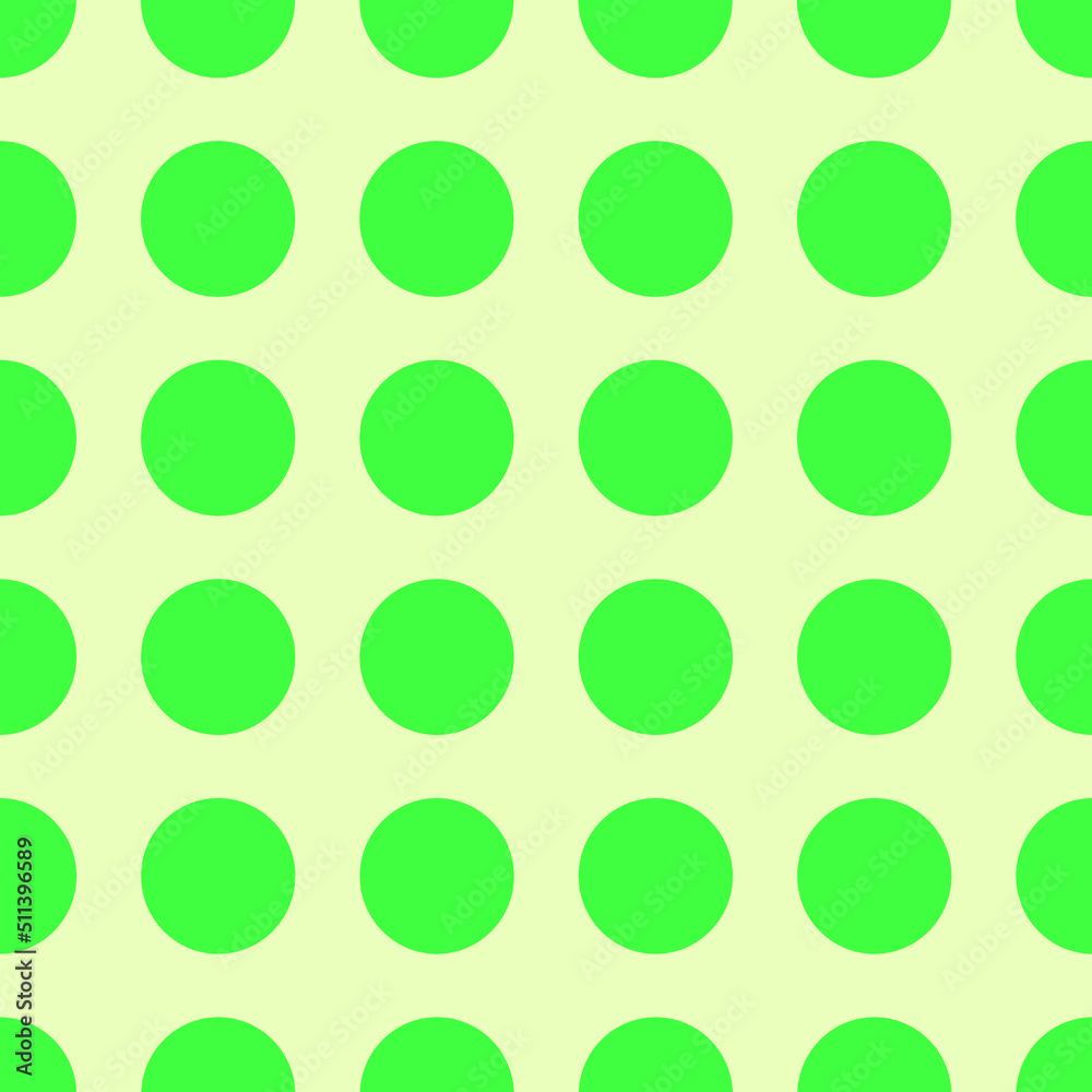 green circles on a delicate background, seamless pattern, template for wallpaper, covers, postcards, fabrics, wrappers, packaging, summer motif