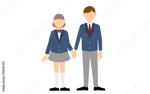 性指向について、異性愛の恋人たち、中高生の男女