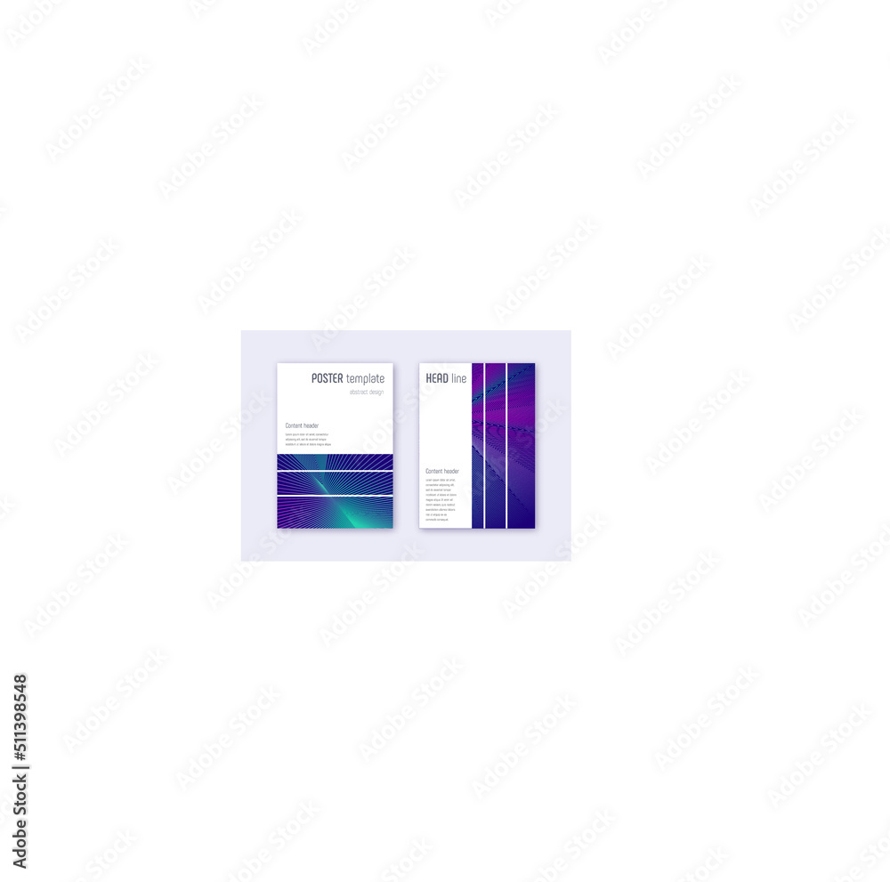 Geometric cover design template set. Neon abstract Geometric cover design template set. Neon abstract