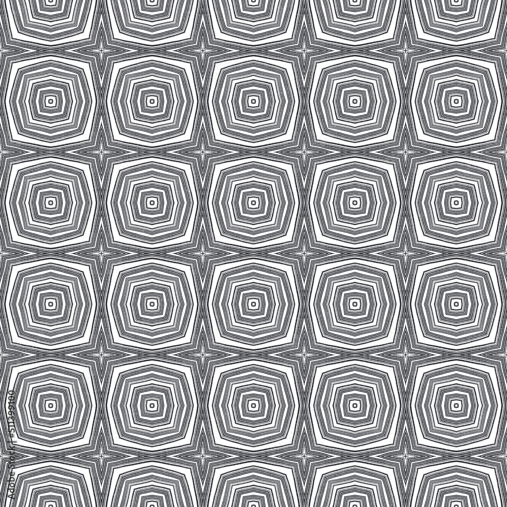 Ethnic hand painted pattern. Black symmetrical Ethnic hand painted pattern. Black symmetrical