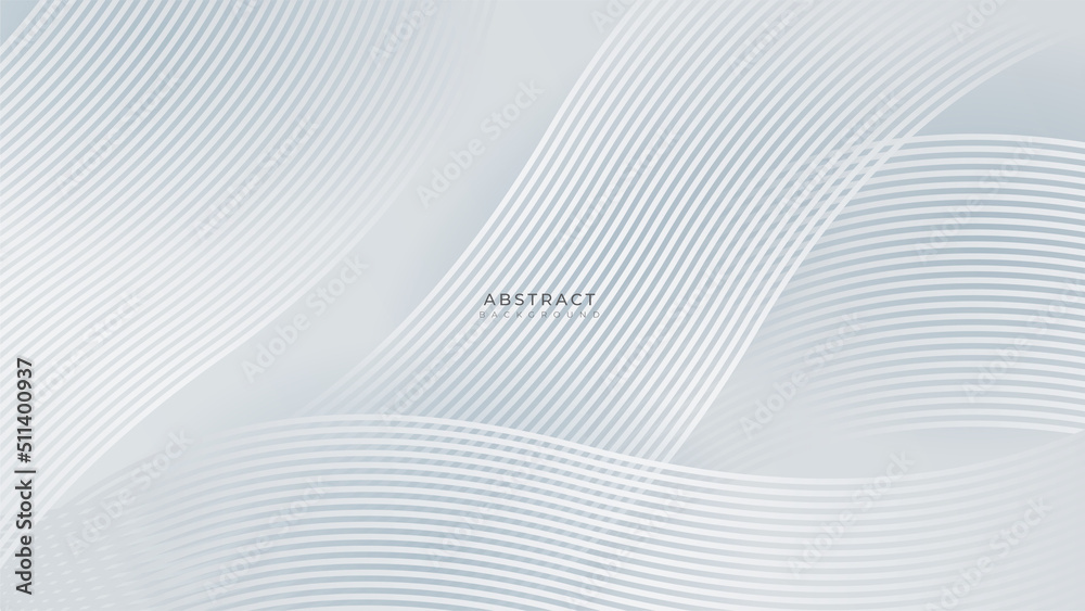 Fototapeta premium Minimal geometric simple minimal white geometric shapes light technology background abstract design. Vector illustration abstract graphic design pattern presentation background web template.