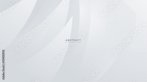 simple minimal white geometric shapes abstract modern technology background design. Vector abstract graphic presentation design banner pattern background web template. © Badr Warrior