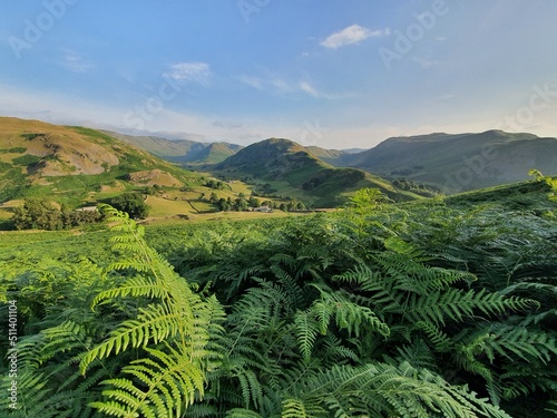 Tableau sur toile Howtown area on Ullswater Lake.