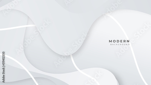 White abstract geometric vector background