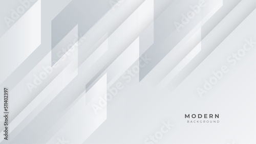 Modern abstract light white silver background vector. Elegant concept design with grey line.
