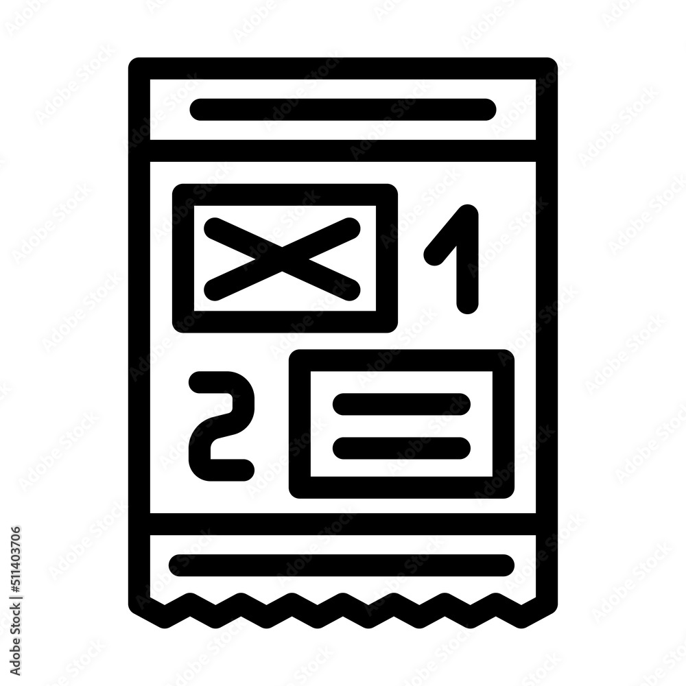 create newsletter line icon vector. create newsletter sign. isolated contour symbol black illustration create newsletter line icon vector. create newsletter sign. isolated contour symbol black illustration