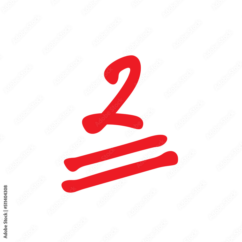 Two points test score, 2 points grade results illustration, low test scores Two points test score, 2 points grade results illustration, low test scores