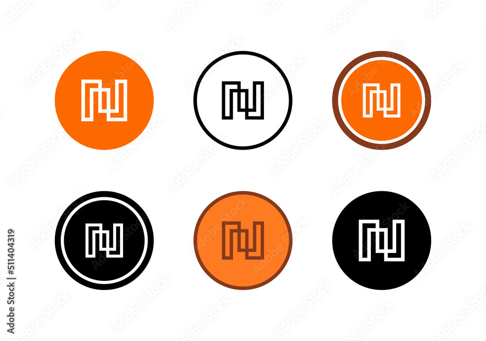 Creative letter N logo icon design template, digital technology concept, modern alphabet N symbol - Vector Creative letter N logo icon design template, digital technology concept, modern alphabet N symbol - Vector