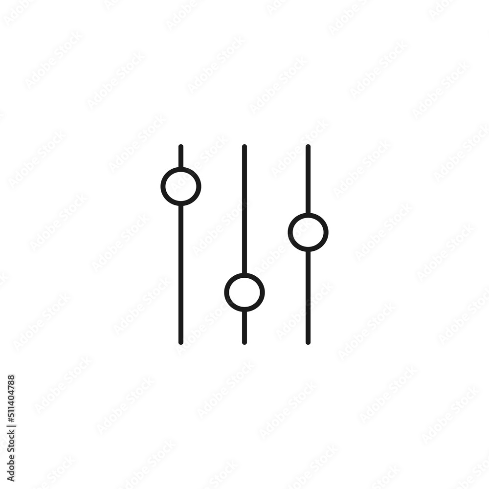 Setting or engineering concept. Vector sign drawn with thin line. Editable stroke. Perfect for web sites, stores, shops. Vector line icon of sound bar Setting or engineering concept. Vector sign drawn with thin line. Editable stroke. Perfect for web sites, stores, shops. Vector line icon of sound bar