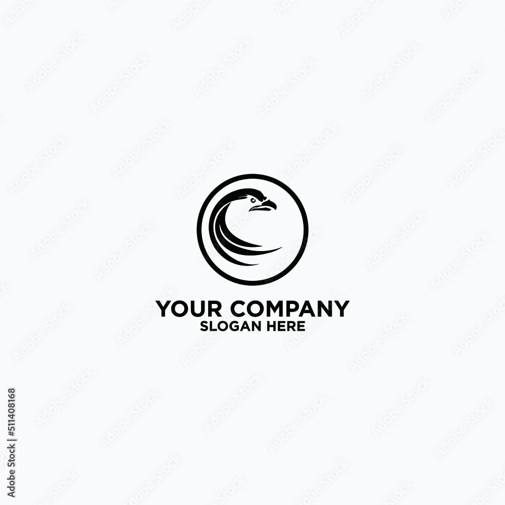 Obraz premium bird head vector design logo in modern style