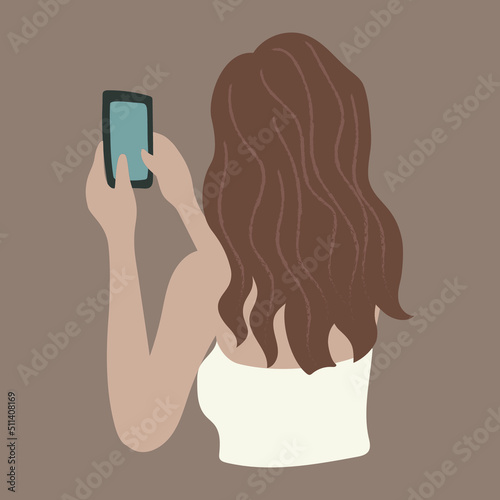 woman using phone