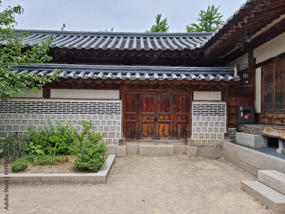 This is a view of the building inside Gyeongbokgung Palace. This is a view of the building inside Gyeongbokgung Palace.