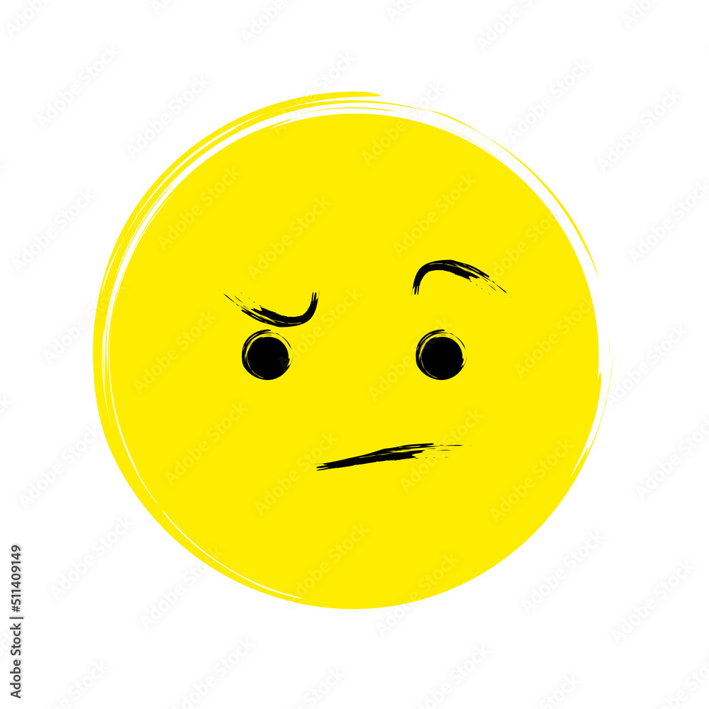 Yellow smiley in abstract style. Face symbol. Smile icon. Vector illustration. stock image. Yellow smiley in abstract style. Face symbol. Smile icon. Vector illustration. stock image.