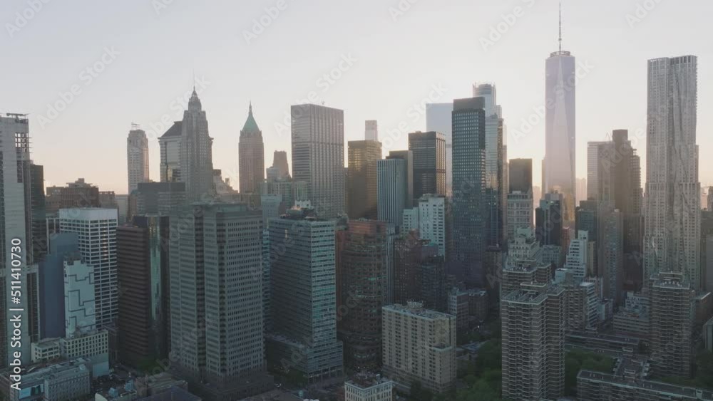 Skyscrapers and buildings in Manhattan, New York City skyline Skyscrapers and buildings in Manhattan, New York City skyline