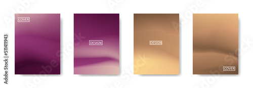 Set of abstract background with beautiful gradation color, colorful background for poster flyer banner backdrop.vertical banner.cool fluid background vector illustration