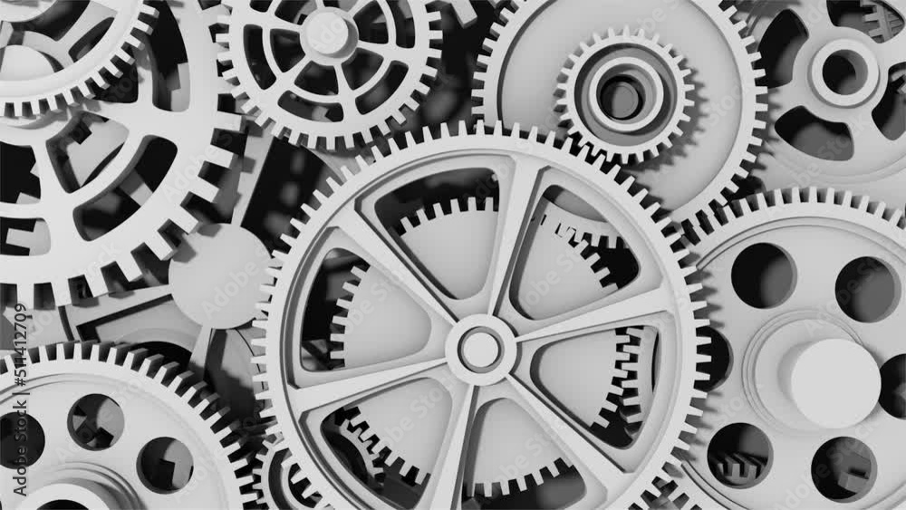 Industrial video background with gears. 3d animation. Industrial video background with gears. 3d animation.