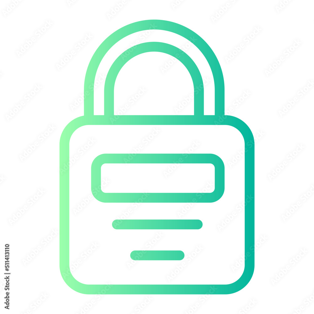 lock gradient icon lock gradient icon
