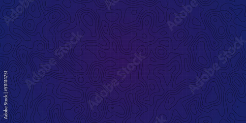 Topography Relief Territory, Sea Abyss Vector Topographic Map, Coordinates Conceptual User Interface Dark Blue Background, Topography map background. Vector geographic contour map.