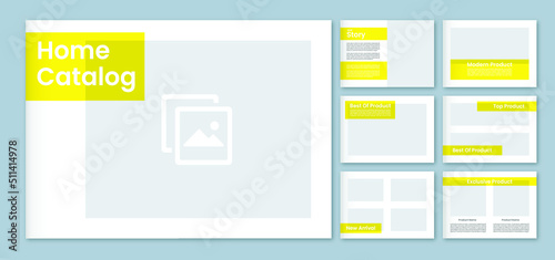 modern a4 product catalog design template