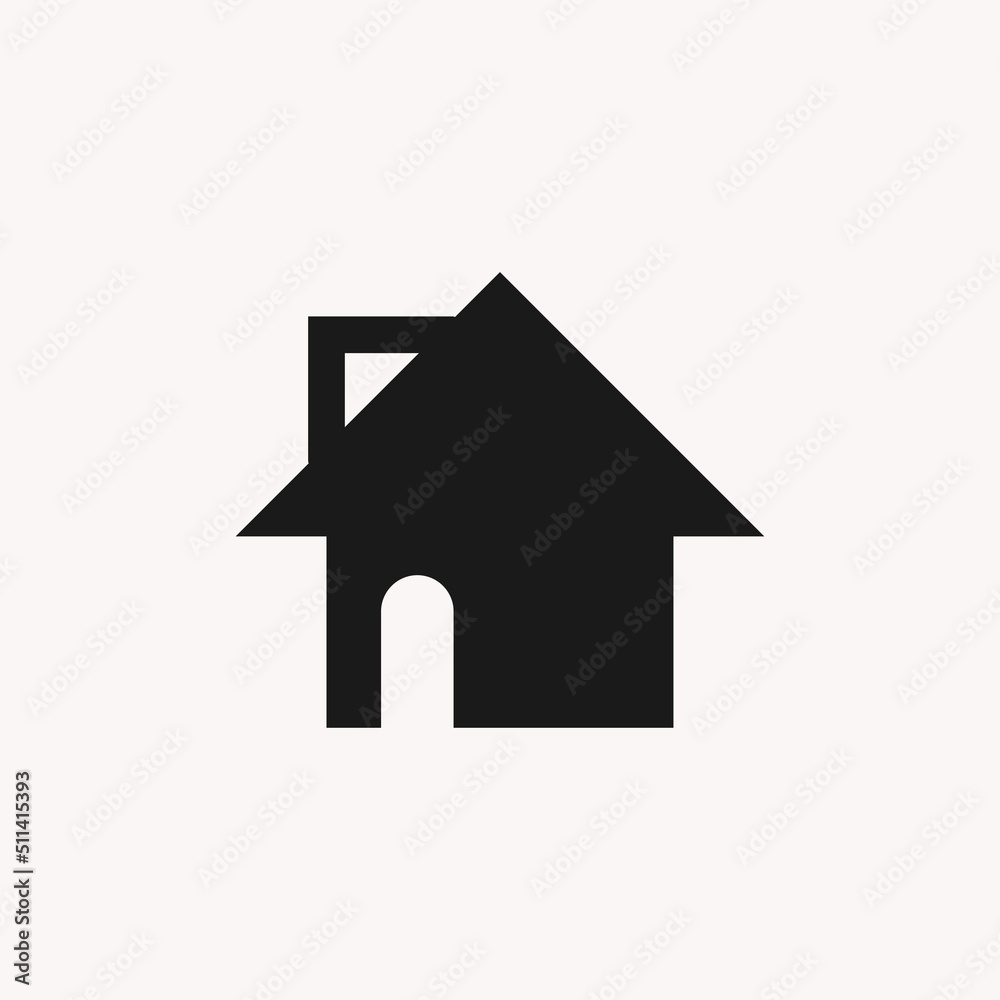 Real estate icon or home building symbol for property business template Real estate icon or home building symbol for property business template